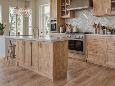 Modern kitchen cabinet installation