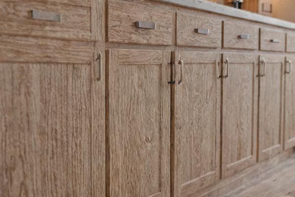 Modern kitchen cabinet installation project